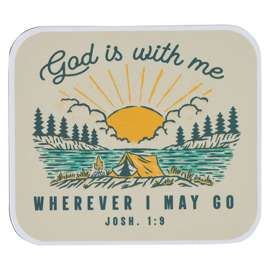 God is With Me Josh. 1:9 Magnet