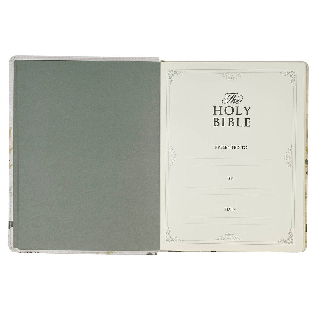 KJV Note-Taking Bible – Floral Ps 91:4