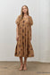 Isabella Embroidered Maxi Dress - Olive