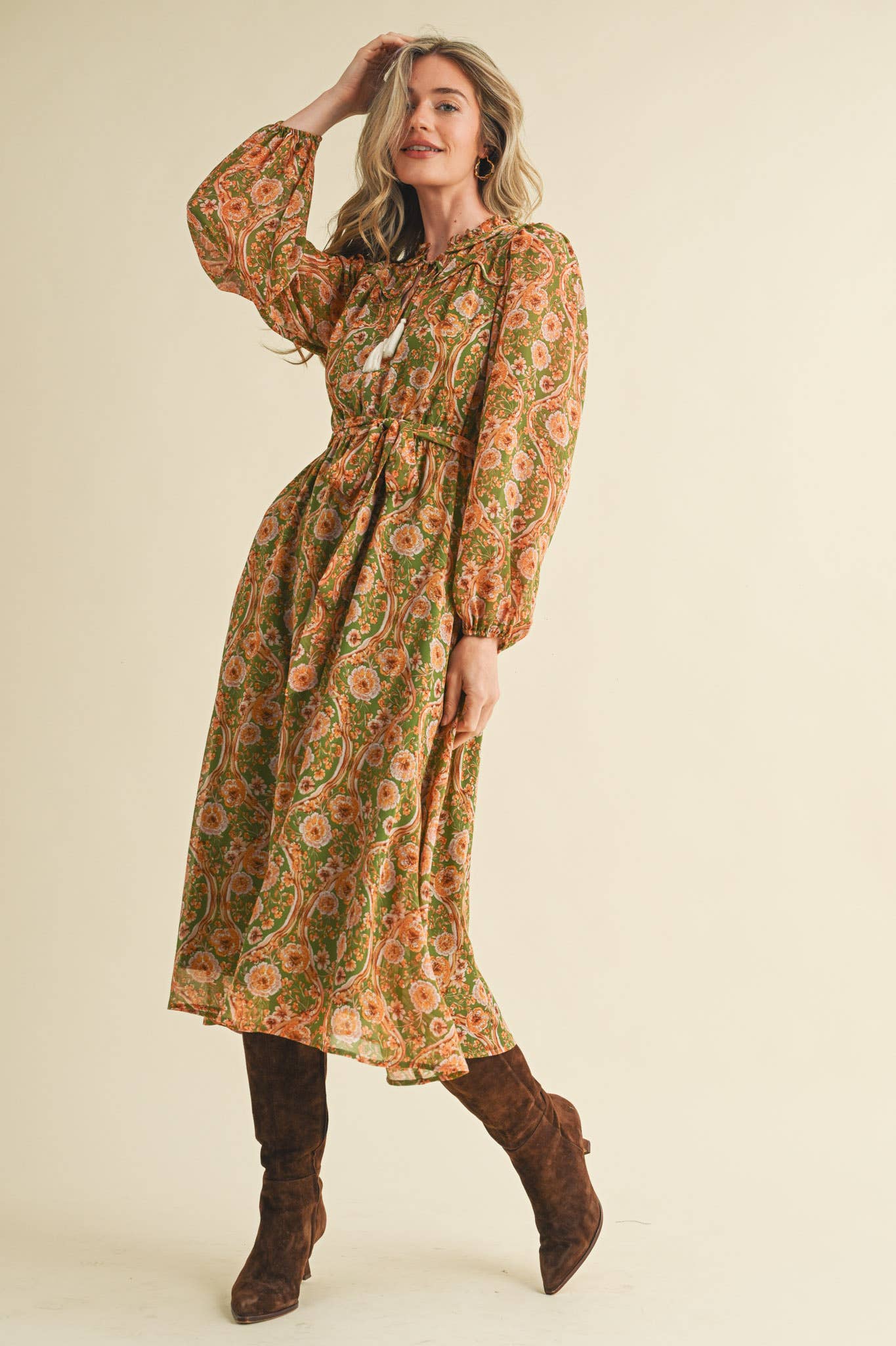 Celia Bloom Midi Dress