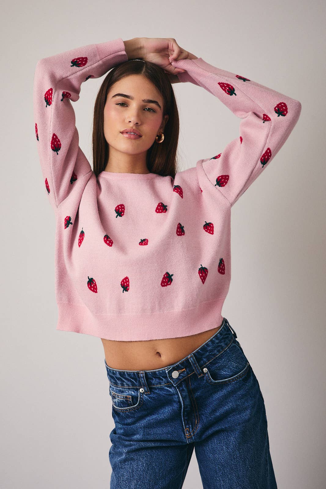 Strawberry Season Knit Sweater