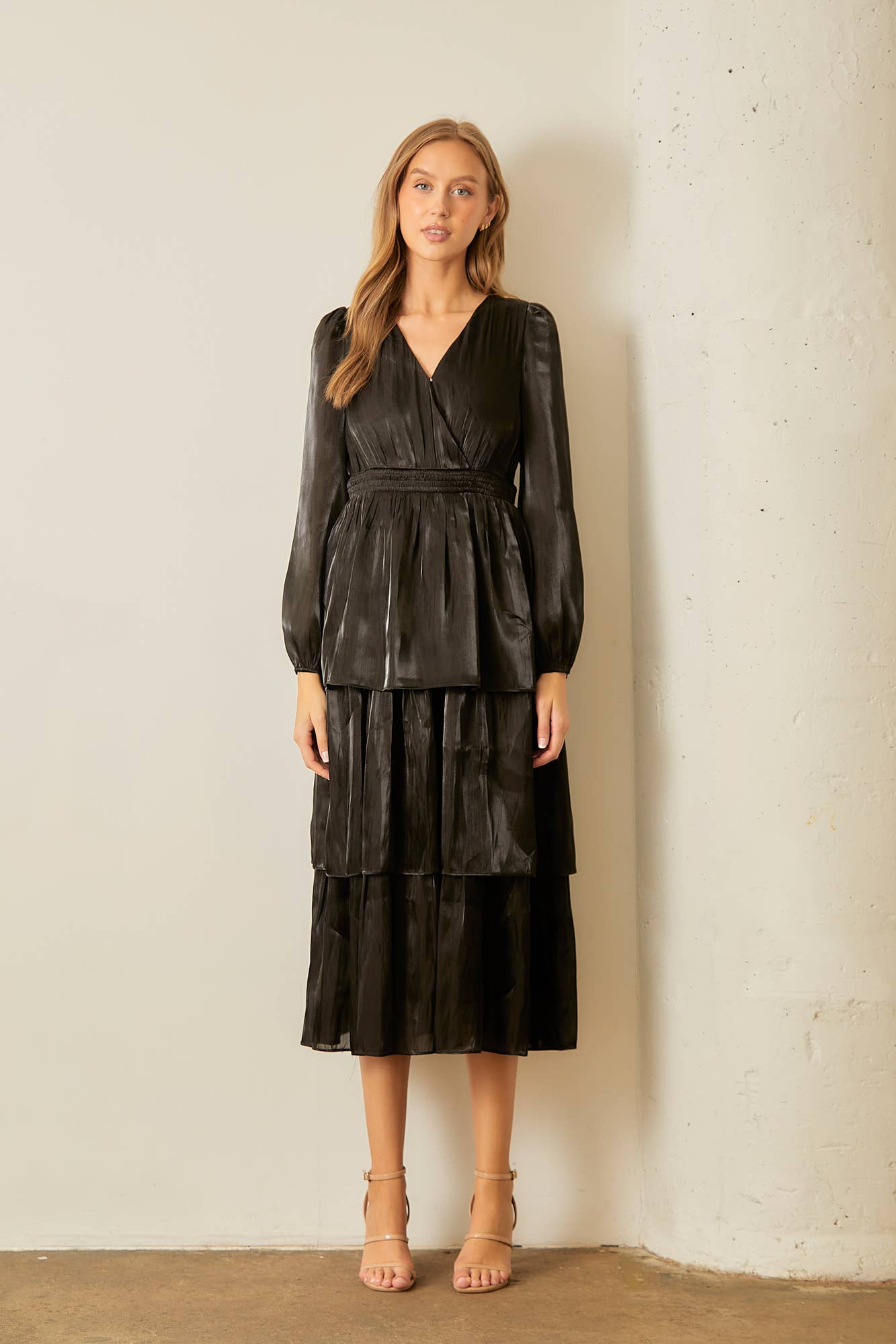 Elena Tiered Midi Dress
