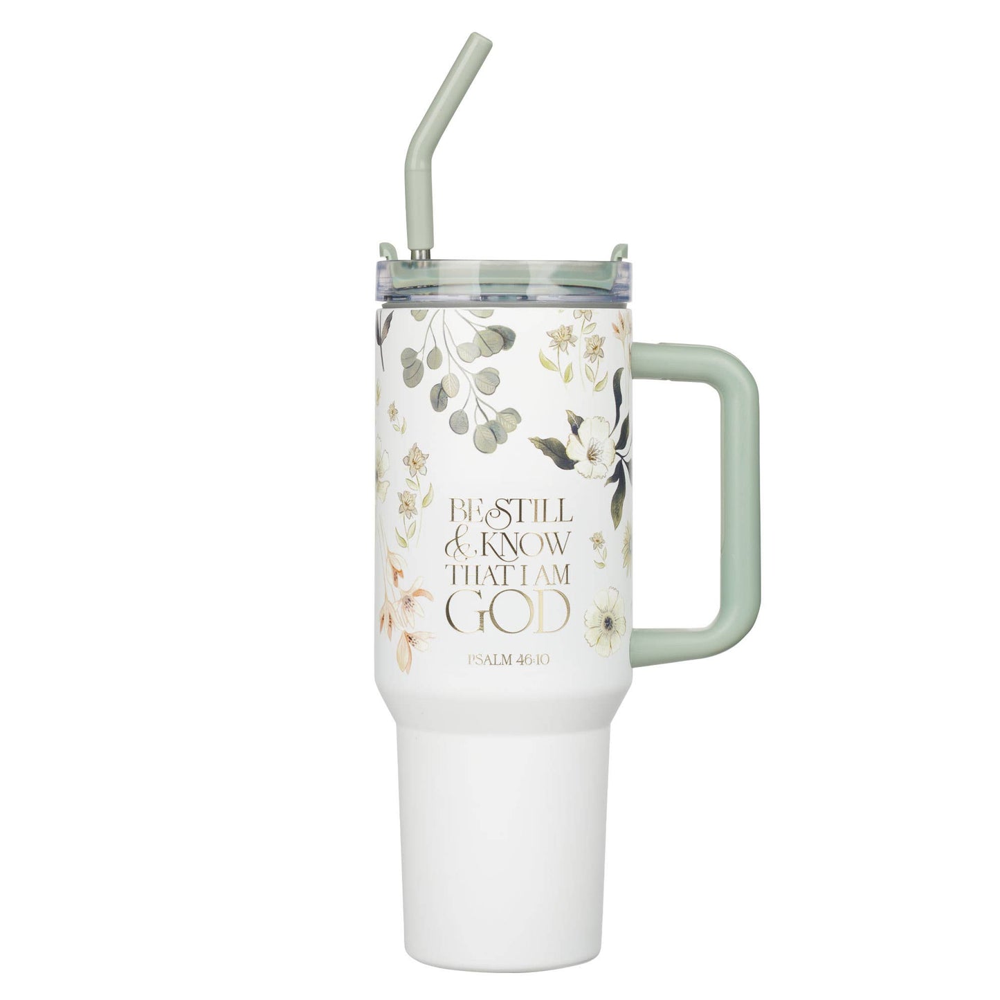 Be Still & Know Teal Tumbler