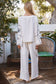 Shell Embroidered Tie Top