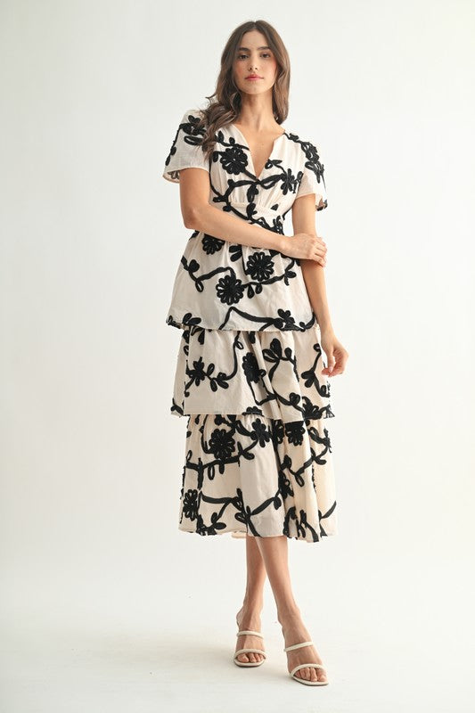 The Aurelia Embroidered Midi