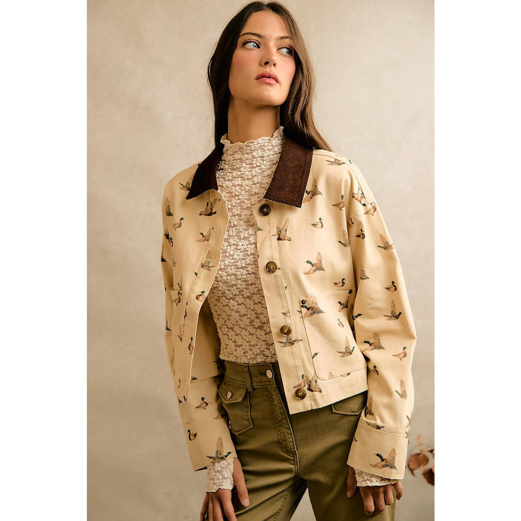 Mallard Duck Print Jacket