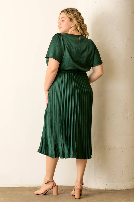 Hunter Satin Midi Dress