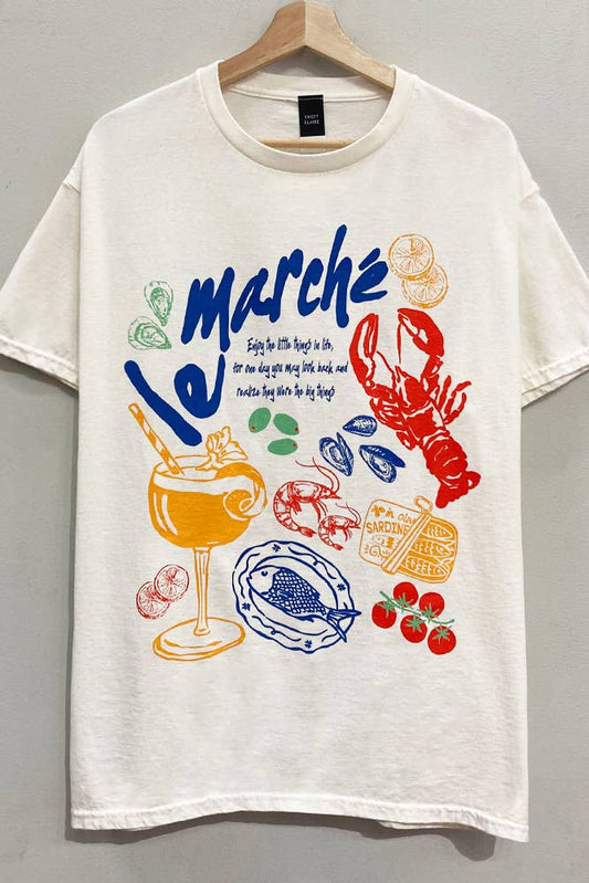 Le Marché Picnic Oversized Tee