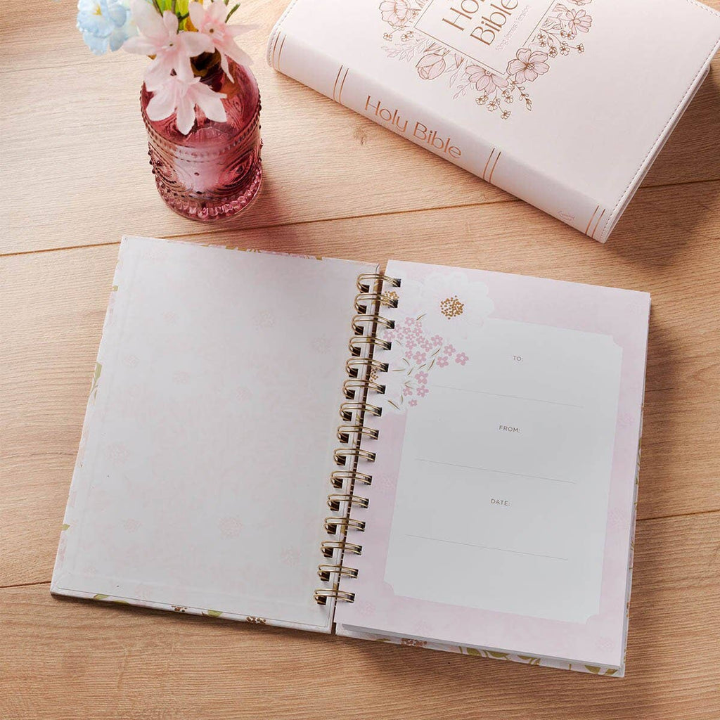Num. 6:24 Spiral Floral Journal