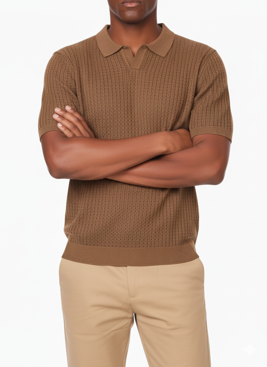 Textured Polo Shirt