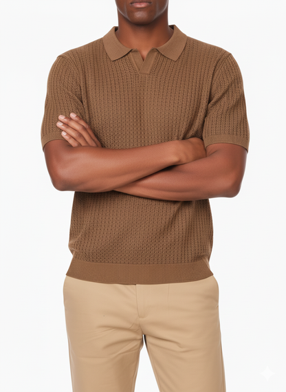 Textured Polo Shirt