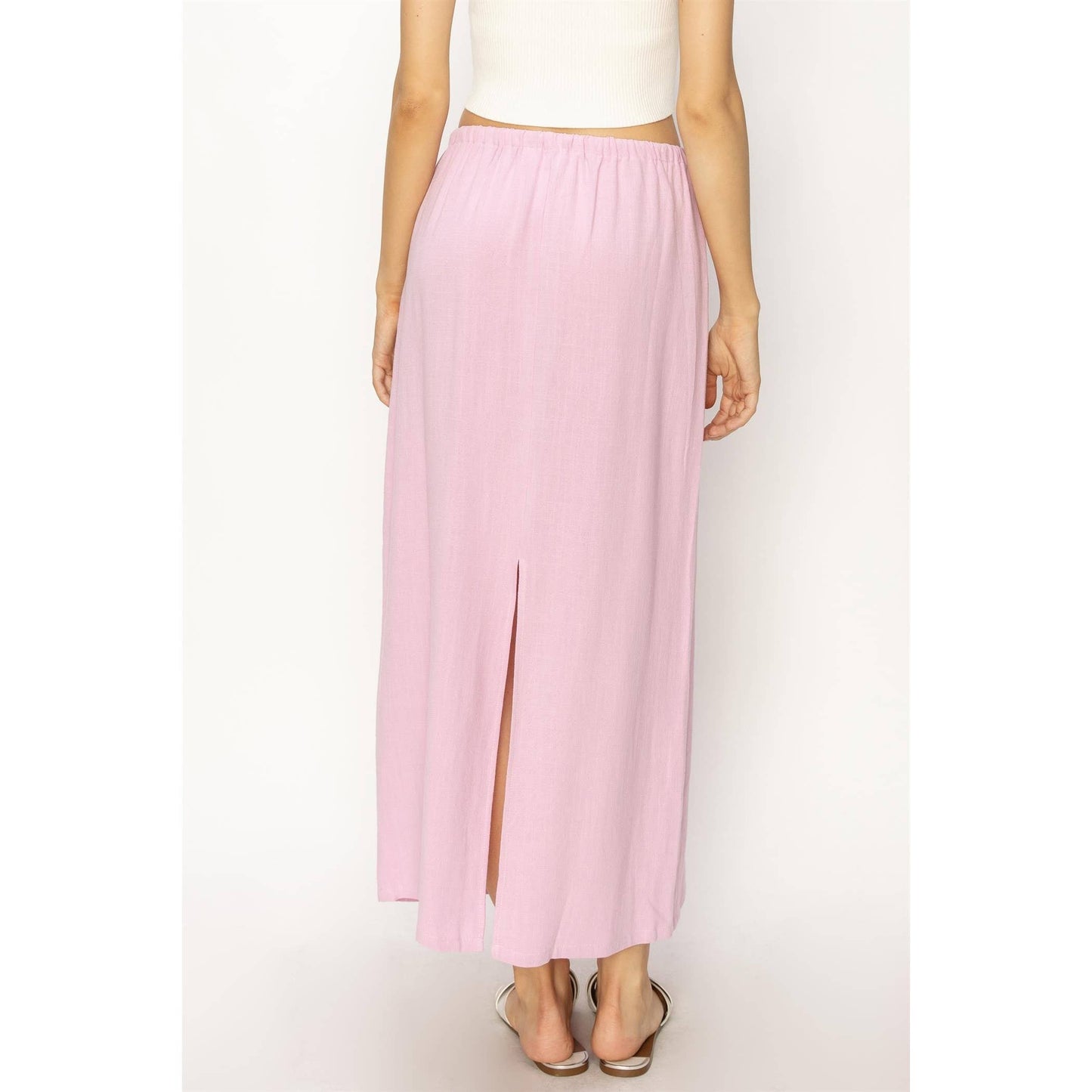 Linen Midi Skirt