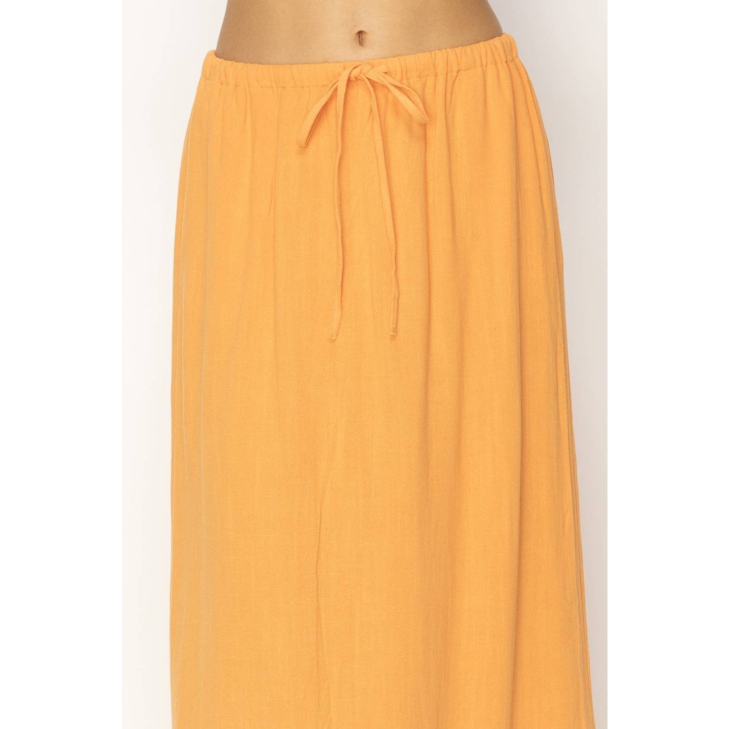 Linen Midi Skirt