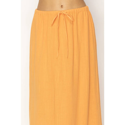 Linen Midi Skirt