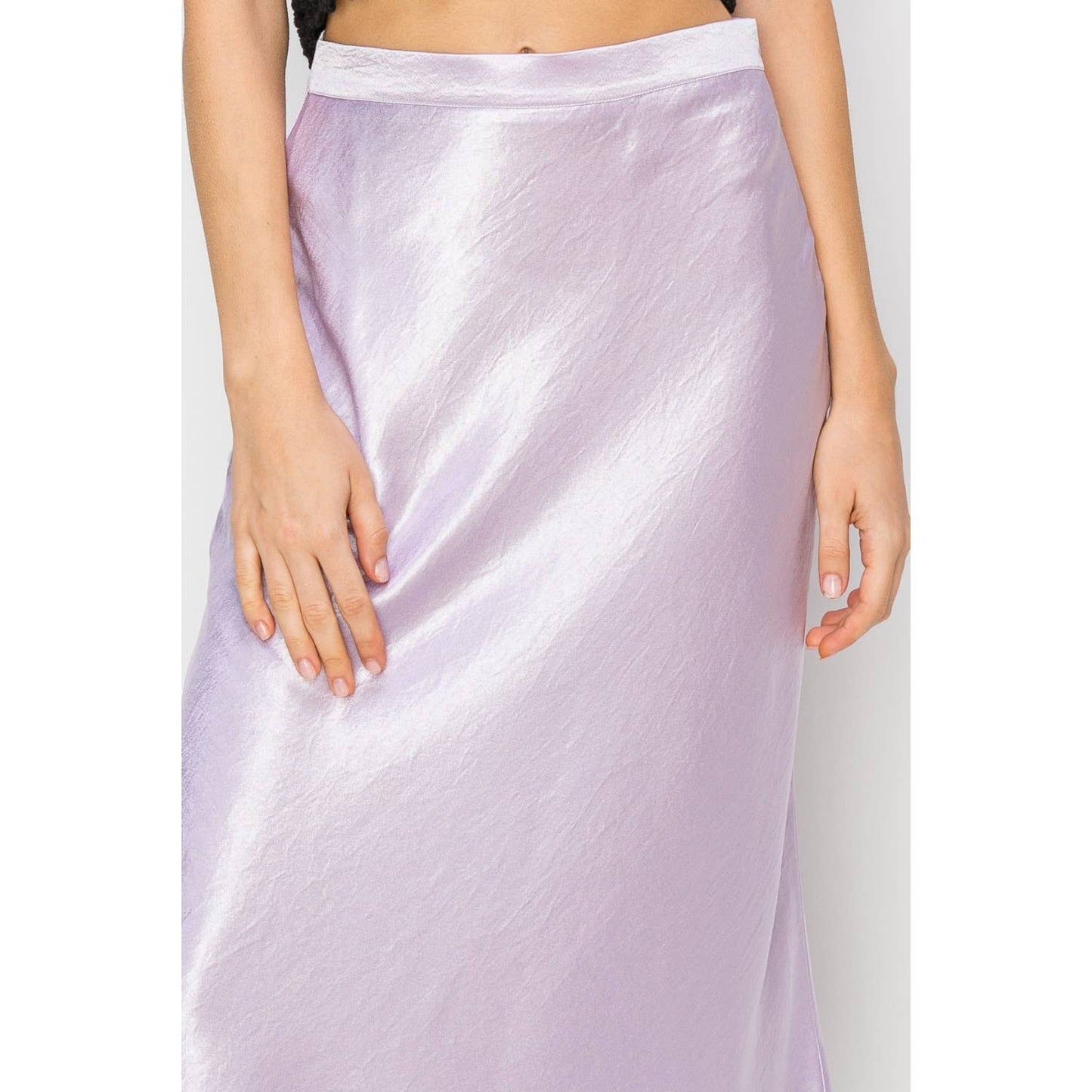 Satin Midi Skirt