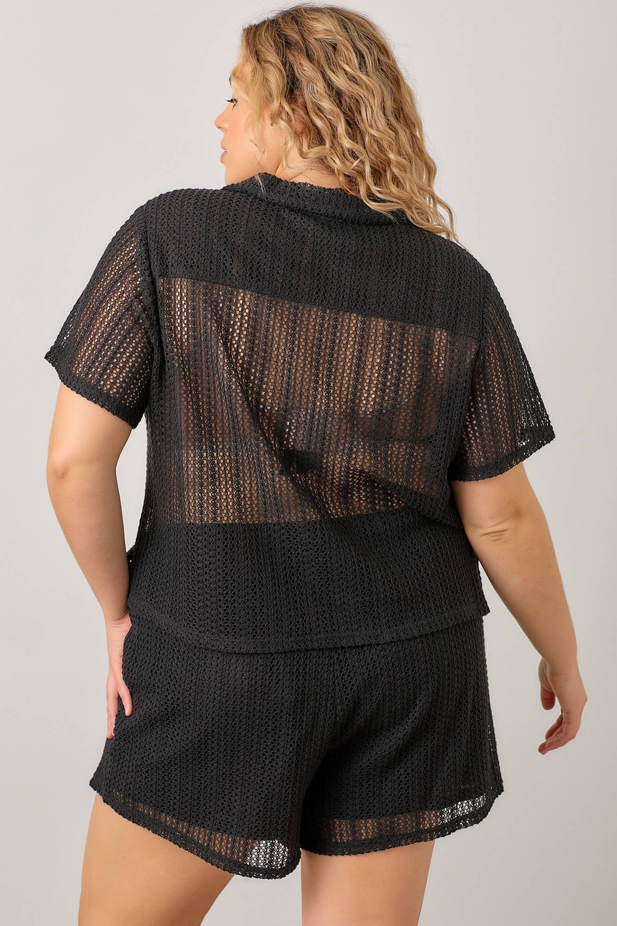 Crochet Button-Up Top