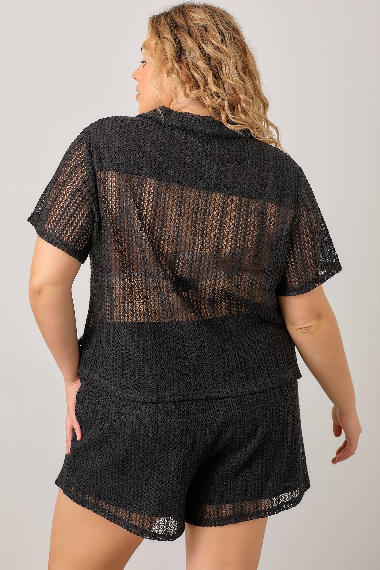 Crochet Button-Up Top