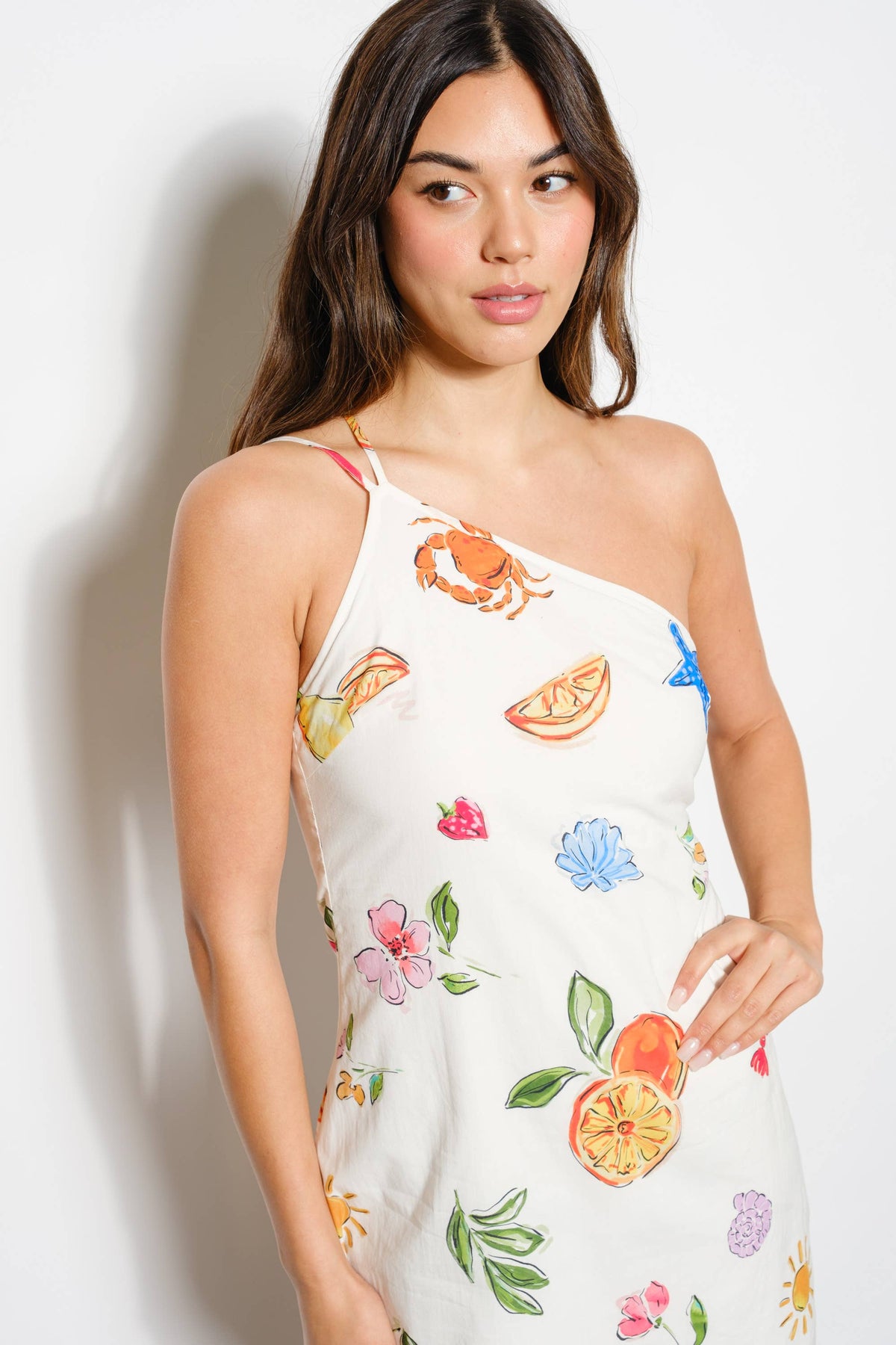 Seaside Soirée One-Shoulder Dress