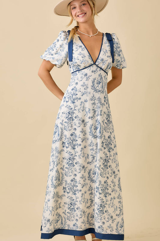 Aurora Toile Dress