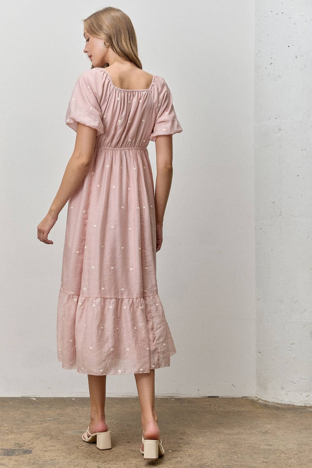 Brittany Dot Midi Dress