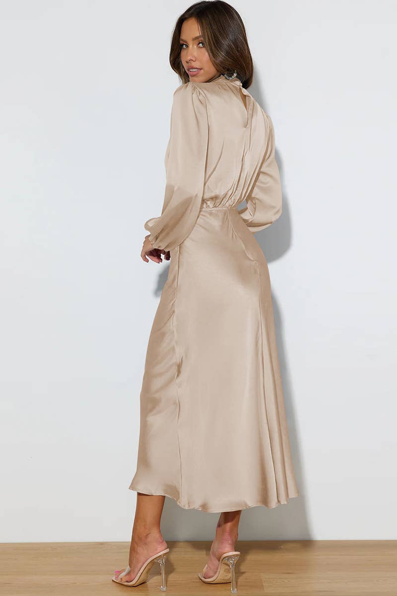 Aurora Satin Maxi Dress