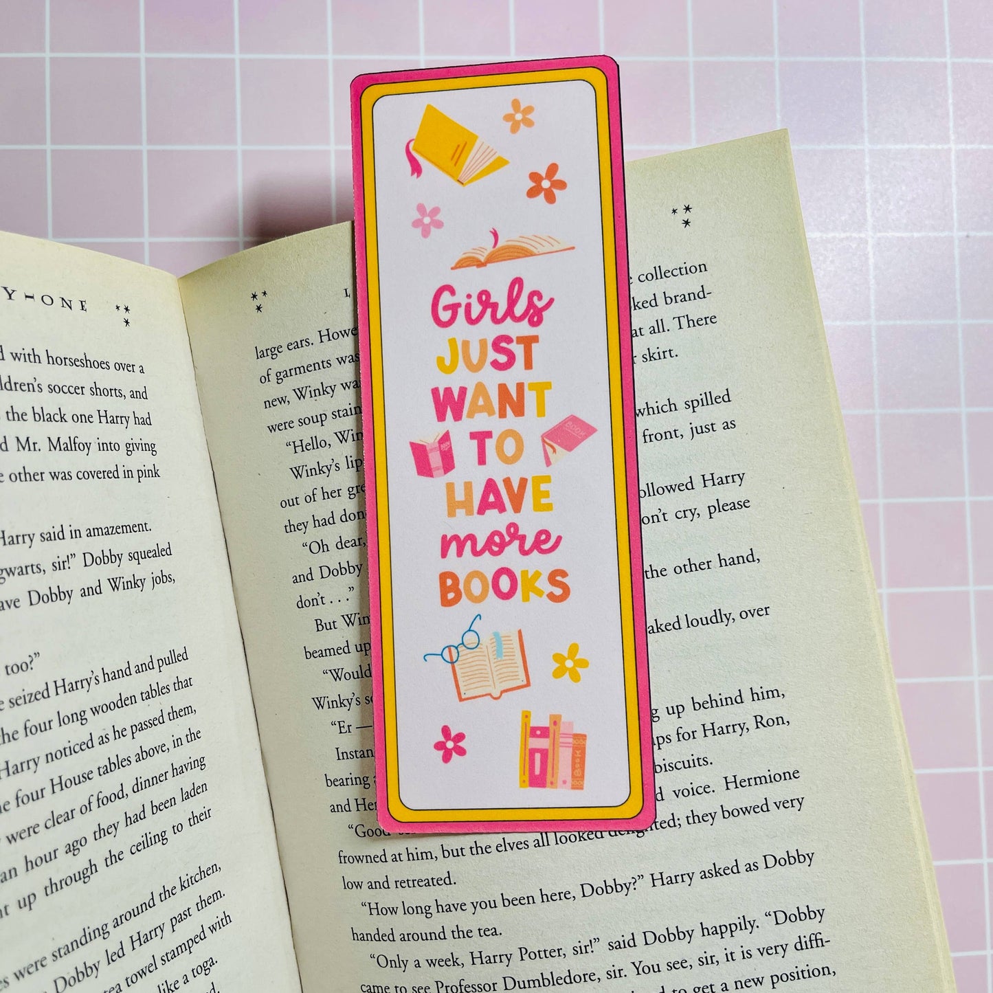 Bookmark Girls Just Want More Books