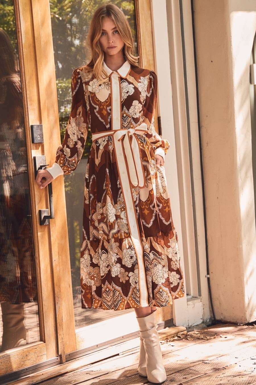 Josephine Retro Midi Dress