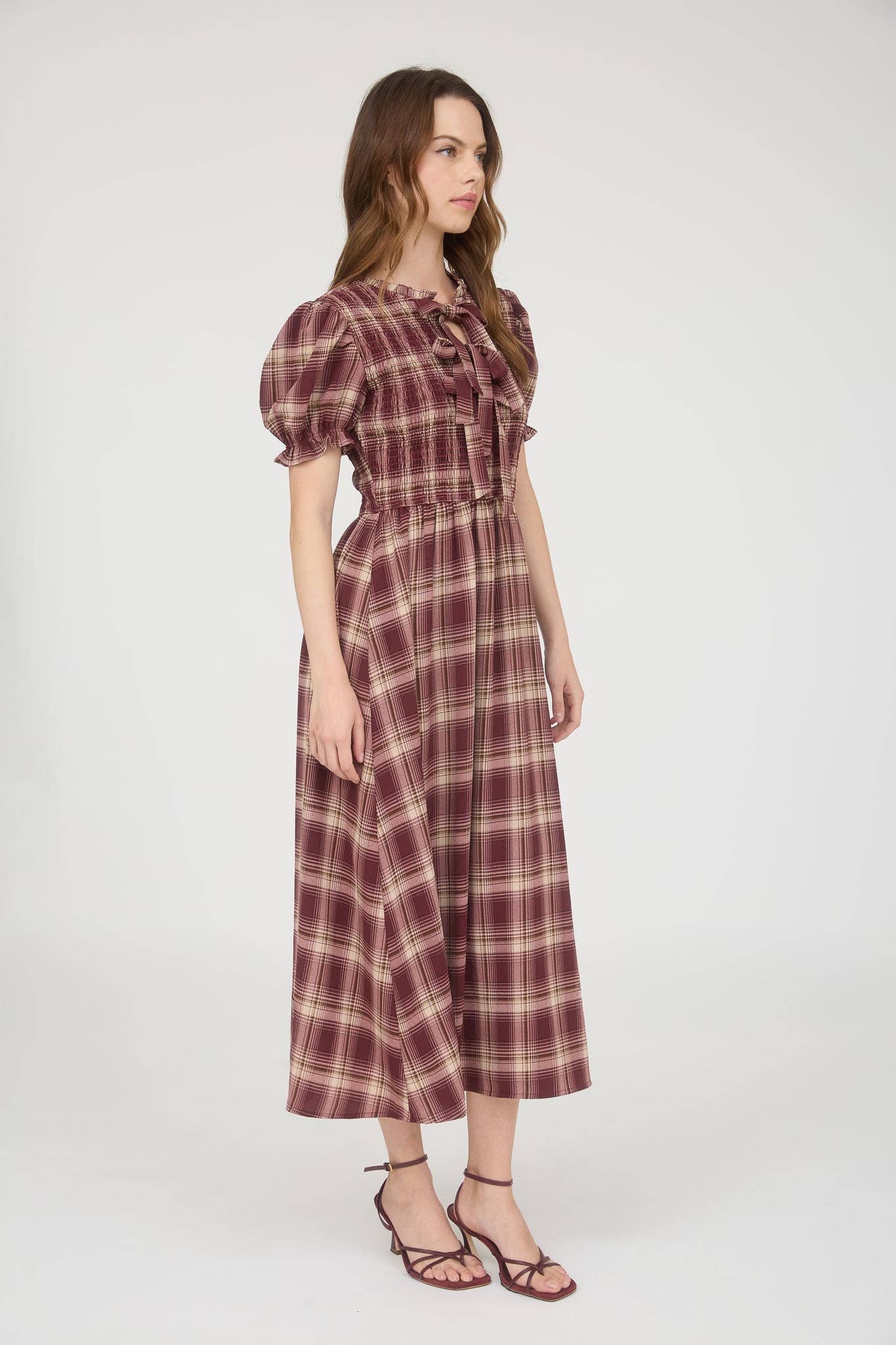 Lila Plaid Dress