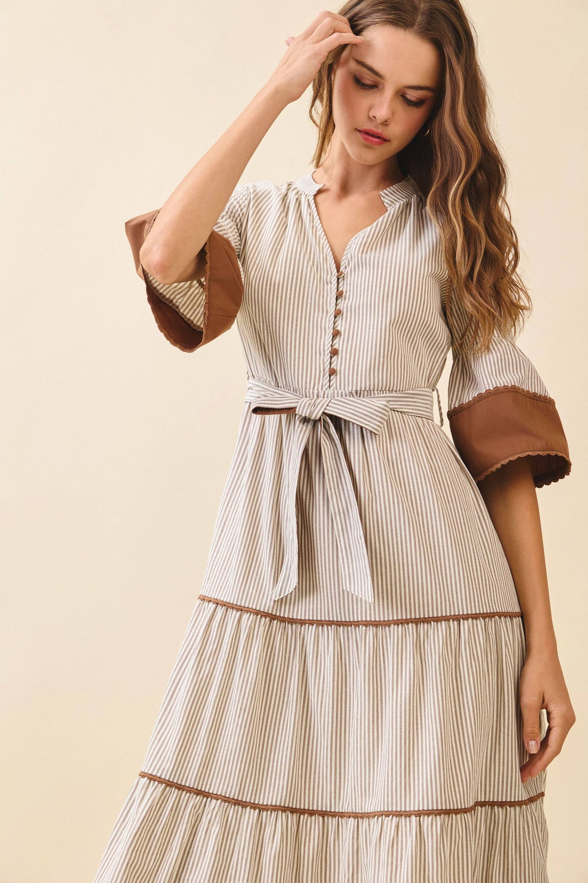 Margaux Tiered Midi Dress