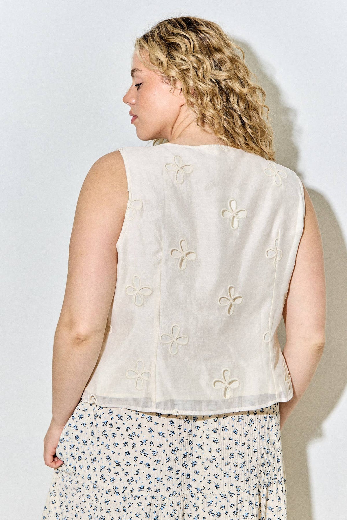 Flower Cutout Top