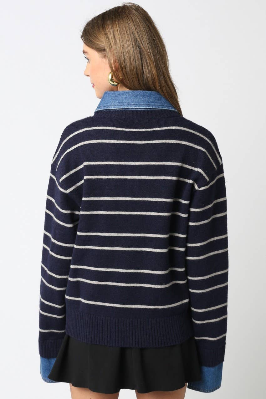 Hadley Striped Layered Sweater