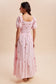 Strawberry Gingham Maxi Dress