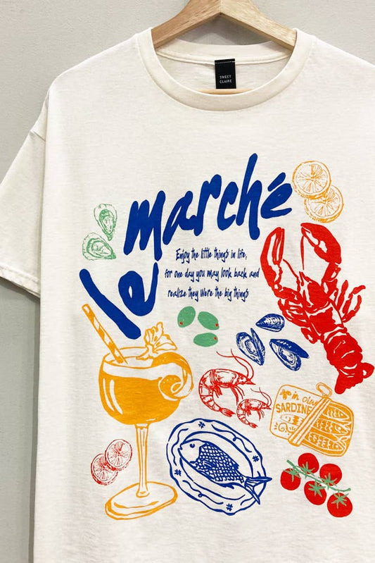 Le Marché Picnic Oversized Tee