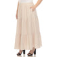 Pleated Tiered Maxi Skirt