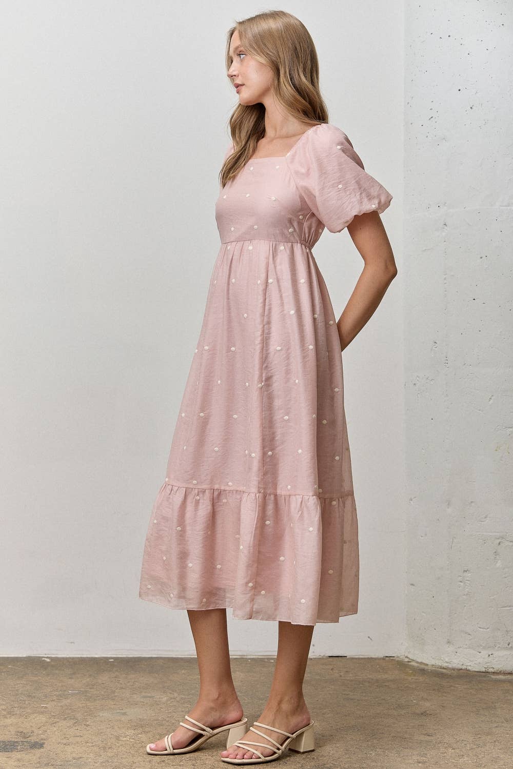 Brittany Dot Midi Dress