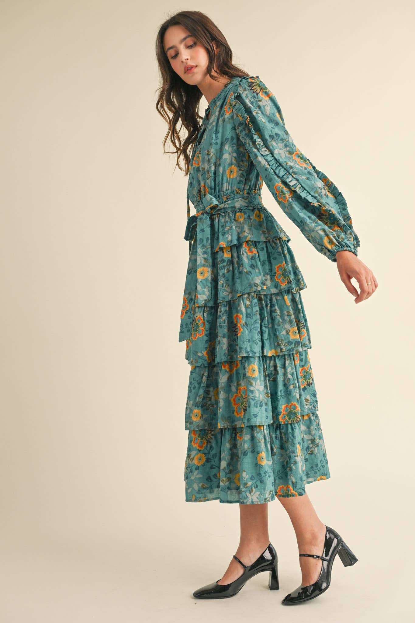 Turkish Bloom Midi Dress