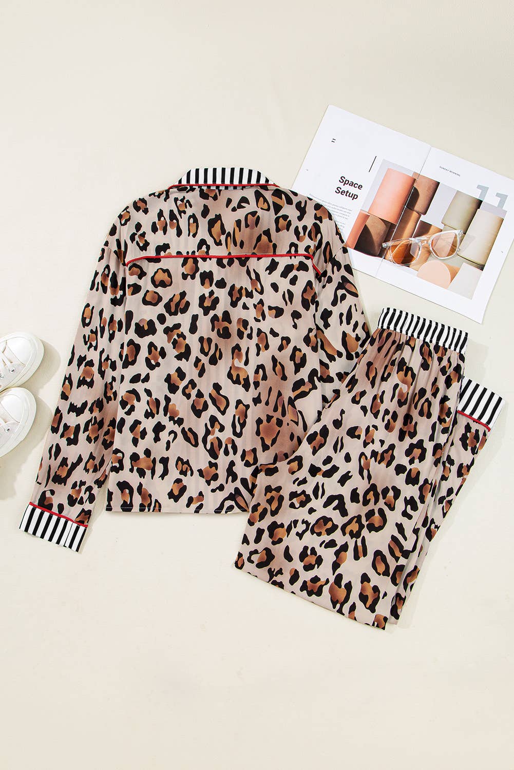 Leopard Print Pajama Set