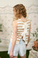 Stripe Back Tie Knit Top