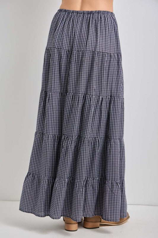 Jenny Plaid Midi Skirt