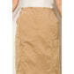 Parachute Drawstring Cargo Skirt