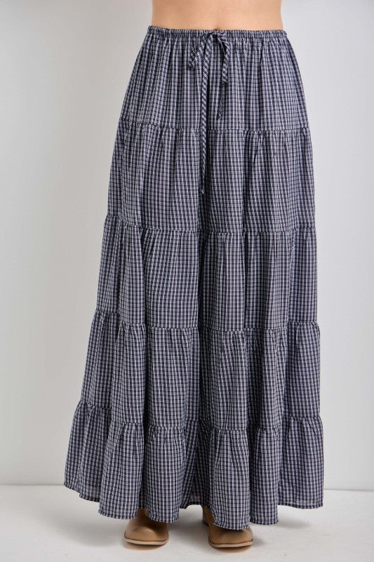 Jenny Plaid Midi Skirt