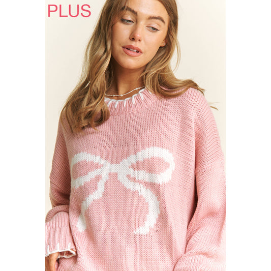 Holiday Big Bow Pullover