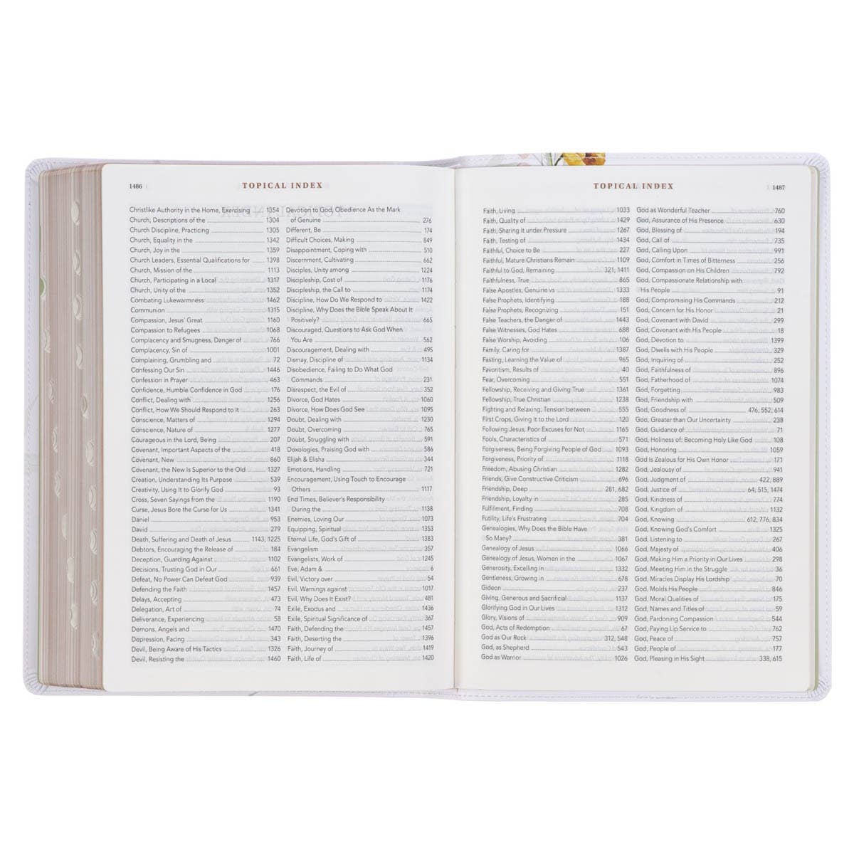 NLT Spiritual Growth Bible - Floral