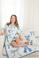 Blue Bow Pajama Set
