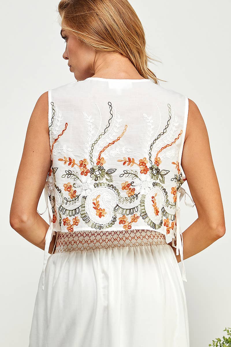 Gia Embroidered Top