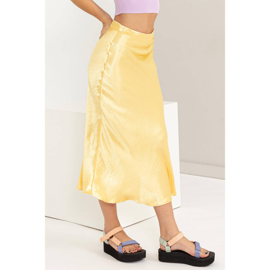 Satin Midi Skirt