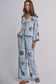Shell Embroidered Tie Top