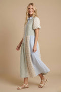 Meadow Patchwork Midi Dress