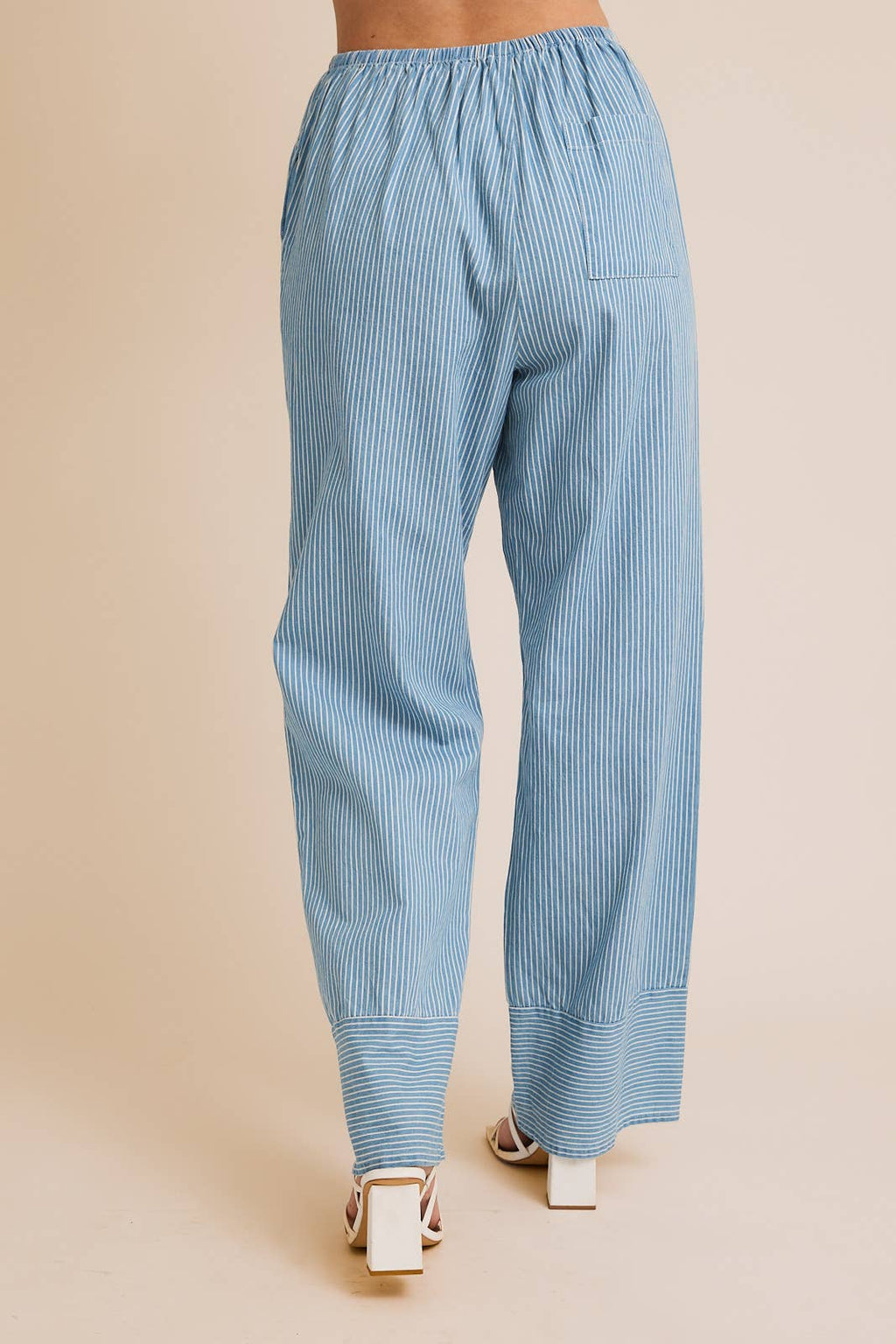 Sienna Striped Chambray Pants