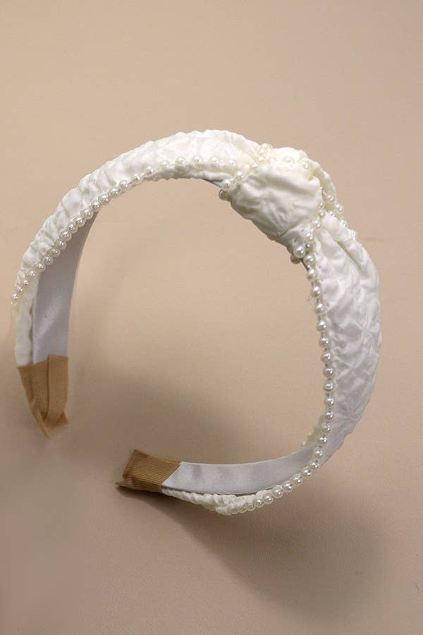 Pearl Bow Hair Band